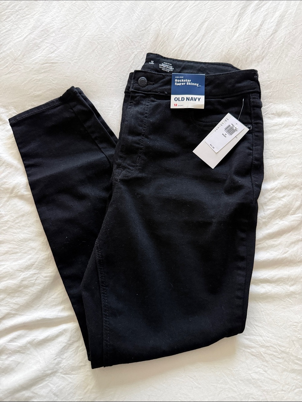 Old Navy Black High-Rise Rockstar Skinny Jeans | Size 12 Short